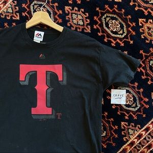 Texas Rangers Men’s T-shirt Black Medium